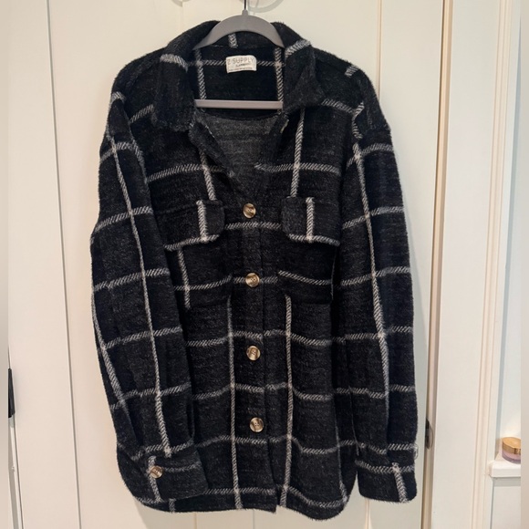 Z SUPPLY PLAID TUCKER SHIRT JACKET shacket size XL - Picture 1 of 6